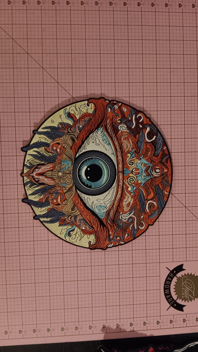 Psychedelic all-seeing eye patch