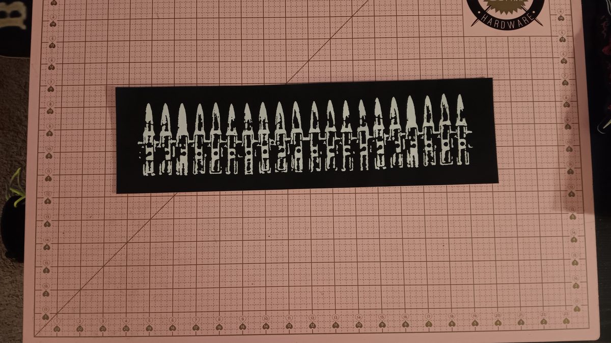 Bullet belt strip patch