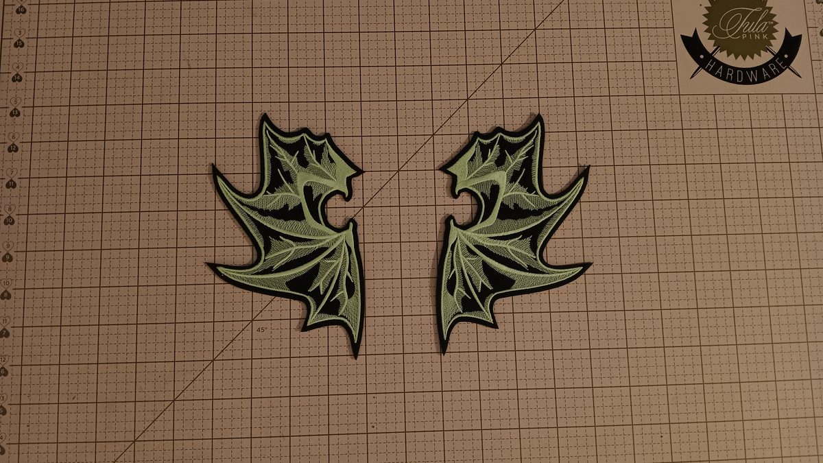Dragon demon wing patches